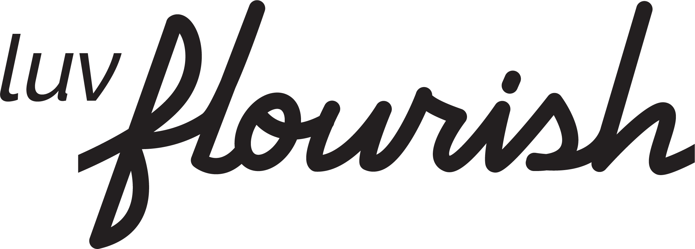 LuvFlourish Black Logo